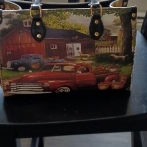 Country Farm Scene Handbag